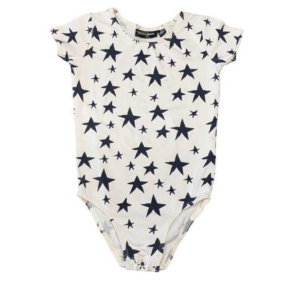 ROCK YOUR BABY Girls Stars Leotard 2-4 2T 3T 4T S Small Toddler Star Bodysuit - Picture 1 of 5
